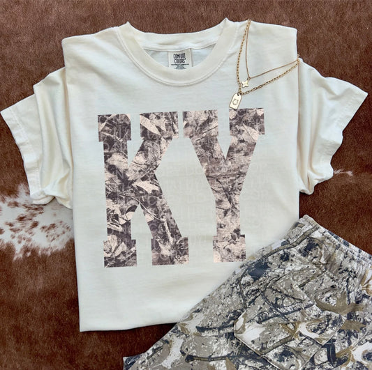 Trendy camo KY tee or sweatshirt