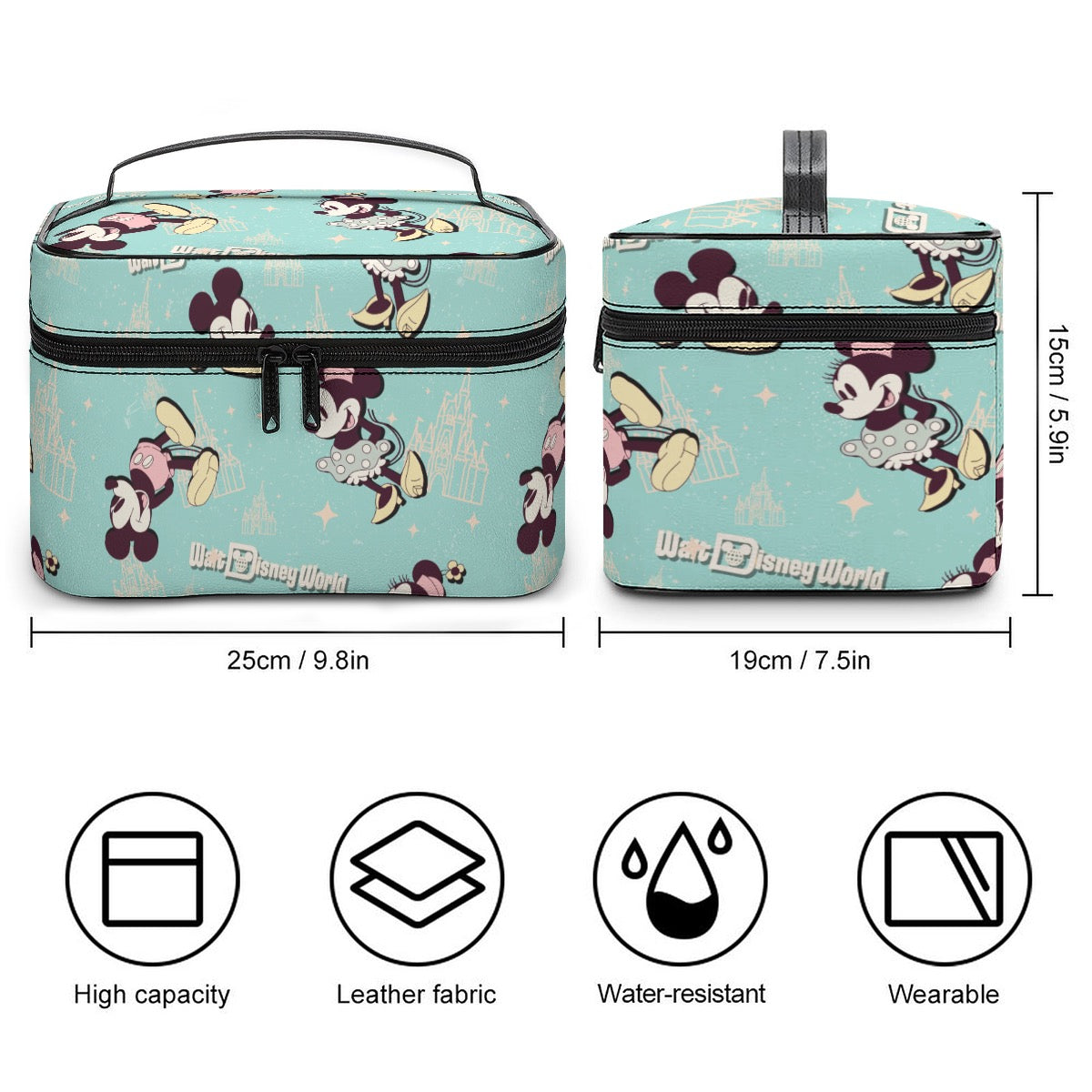 Turquoise Mouse Toiletry Bag