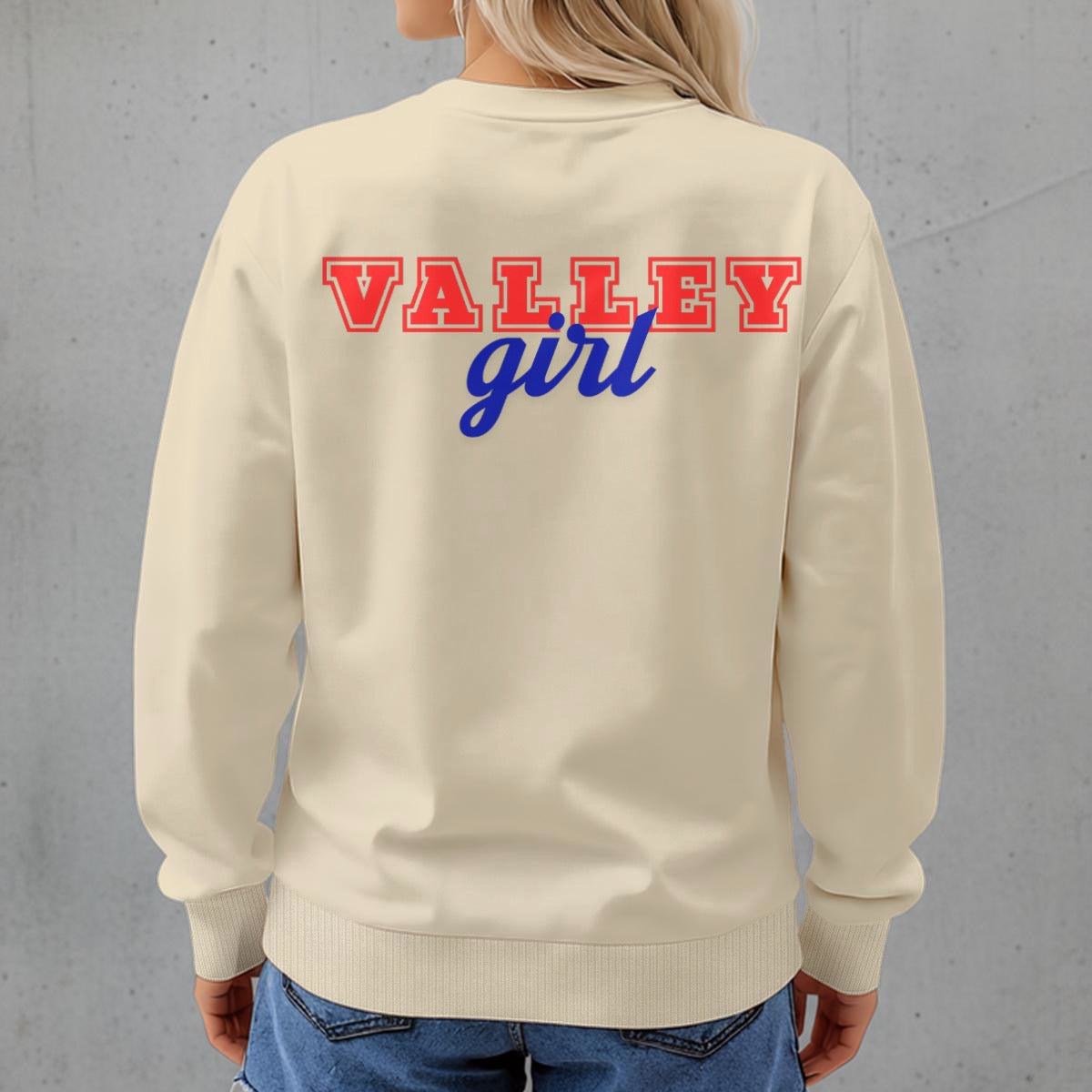 Seneca Indians Valley Girl ~ SweetPea & Sage Collective Excl Women's Fleece Crew Neck Sweatshirt|DTF