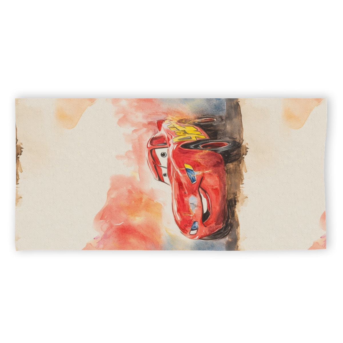Red Car exclusive design 52”x32” Microfiber Polyester Beach Towel