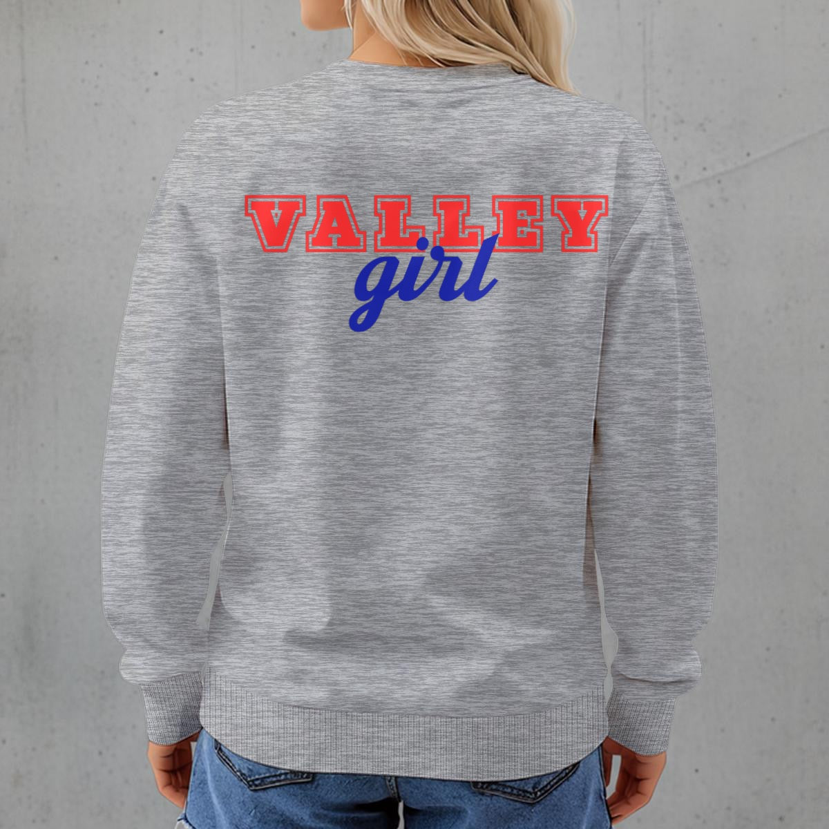 Seneca Indians Valley Girl ~ SweetPea & Sage Collective Excl Women's Fleece Crew Neck Sweatshirt|DTF