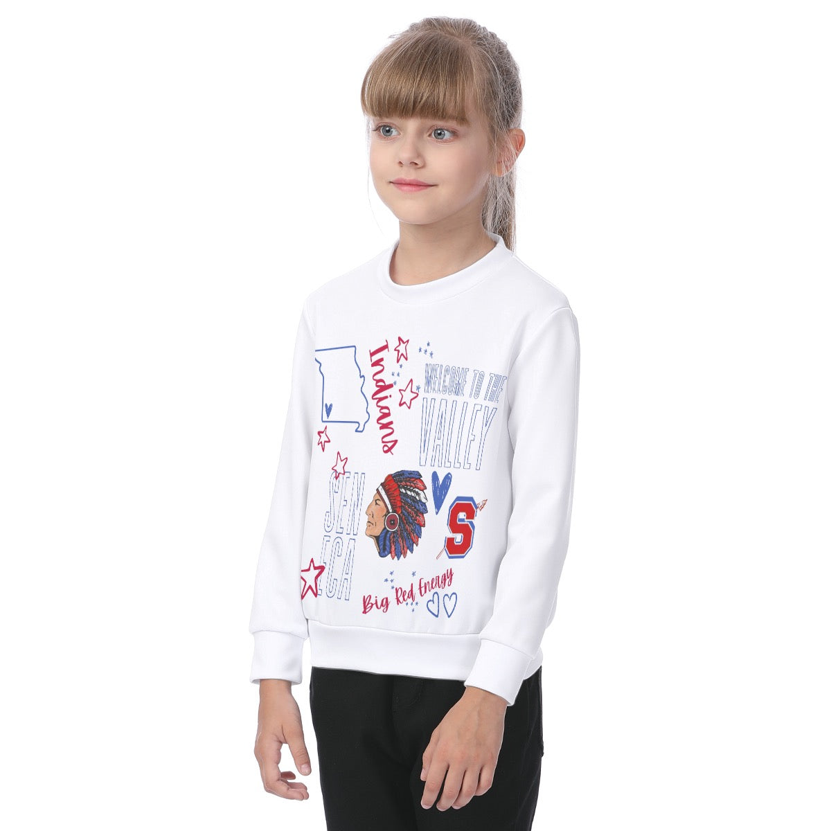 Seneca Doodles ~ SweetPea & Sage Collective Exclusive Design ~ All-Over Print Kid's Sweatshirt
