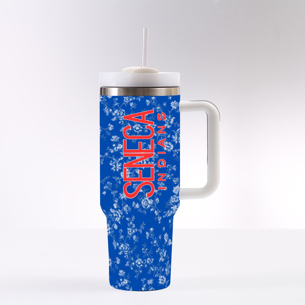 Seneca Indians Blue with White Floral