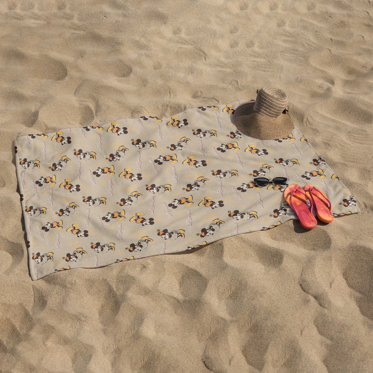Brown Mouse exclusive design 52”x32” Polyester Beach Towel