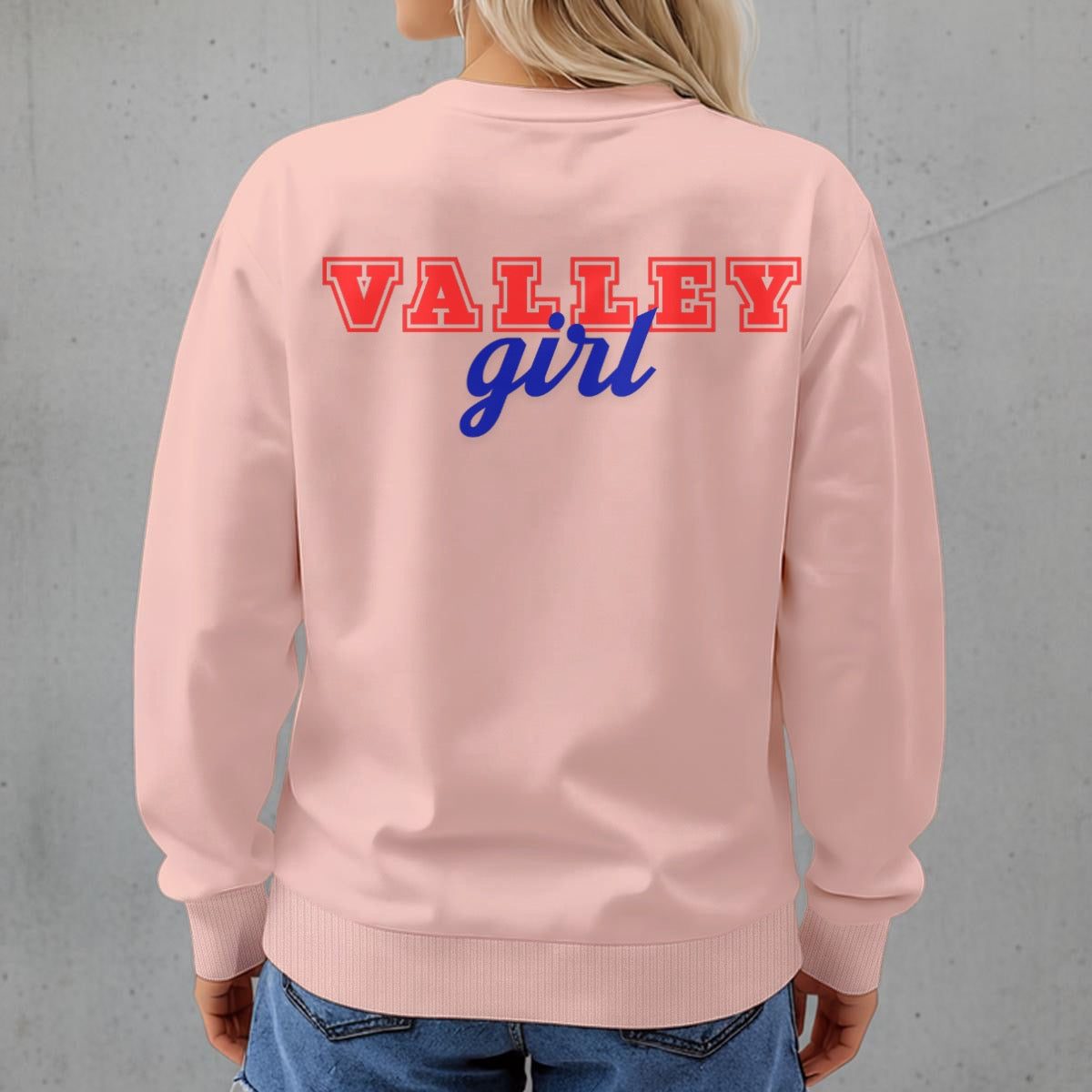 Seneca Indians Valley Girl ~ SweetPea & Sage Collective Excl Women's Fleece Crew Neck Sweatshirt|DTF