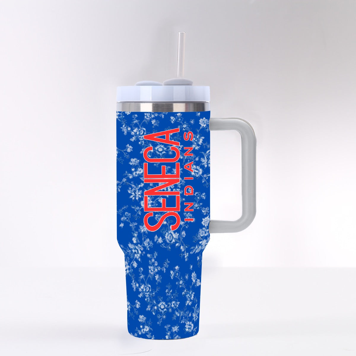 Seneca Indians Blue with White Floral
