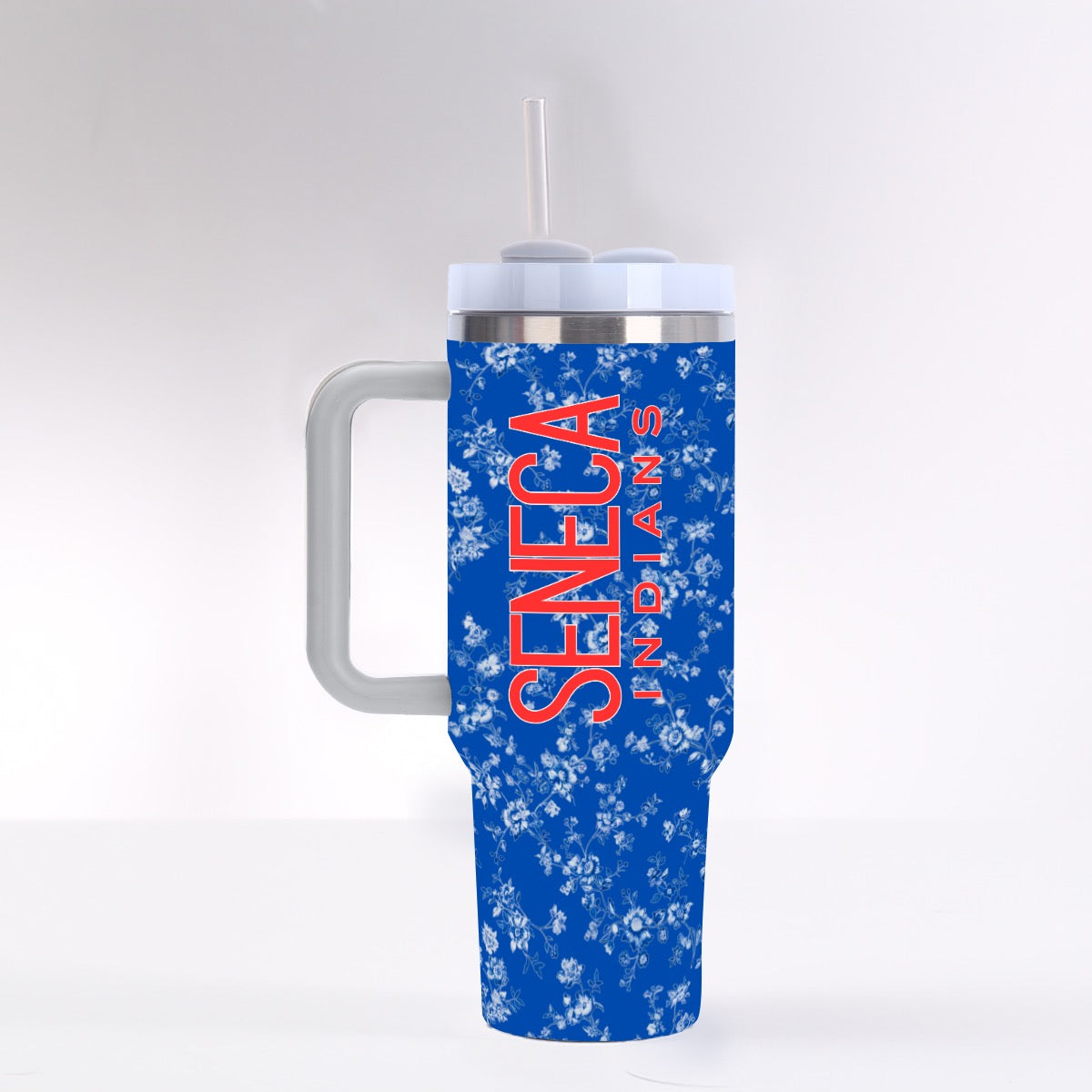 Seneca Indians Blue with White Floral
