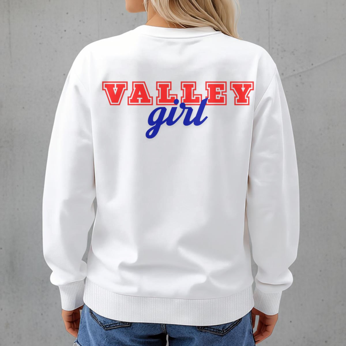 Seneca Indians Valley Girl ~ SweetPea & Sage Collective Excl Women's Fleece Crew Neck Sweatshirt|DTF