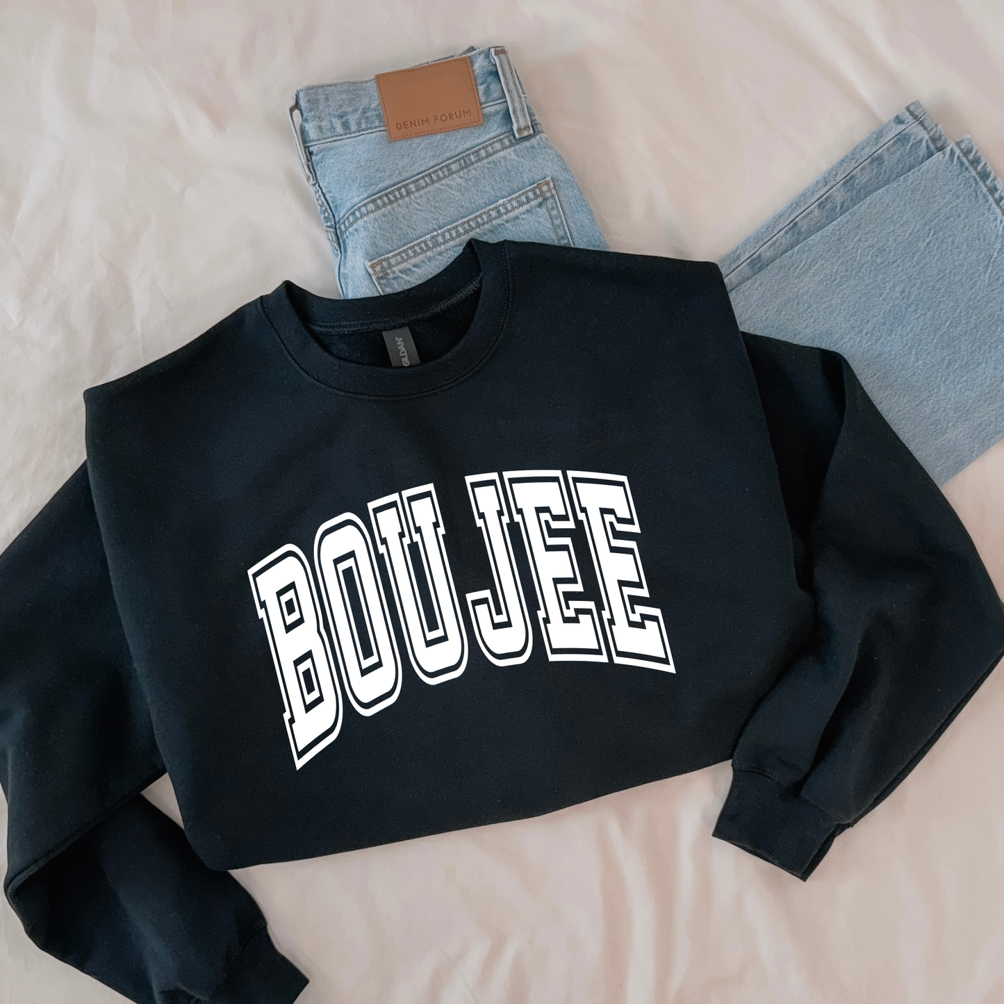 BOUJEE Funny Sweatshirt | Gildan Cozy Fleece
