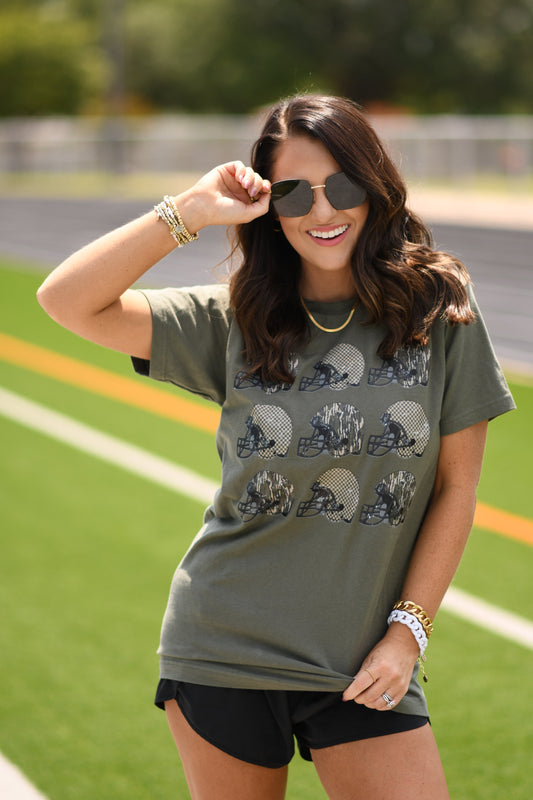 Camo Helmets Tee