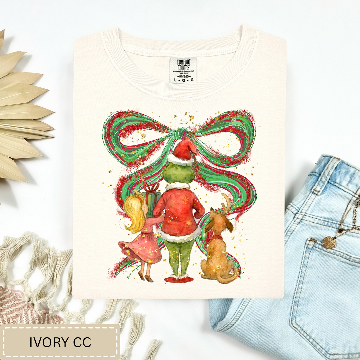 Grinch Bow Tee.
