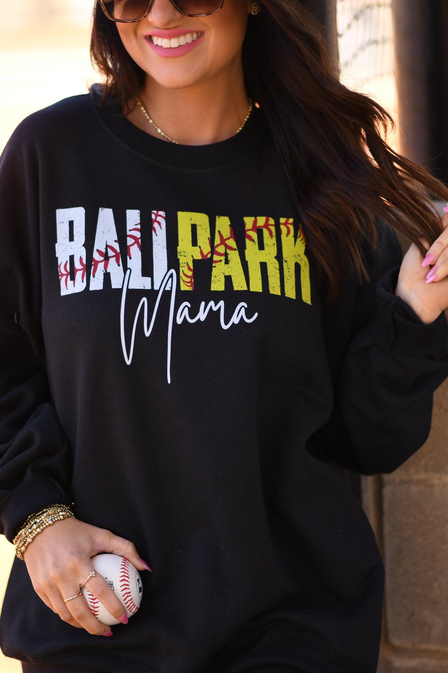 Ballpark Mama Baseball And Softball Tee/Sweatshirt