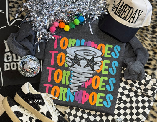 Tornadoes Neon Mascot Sweatshirt