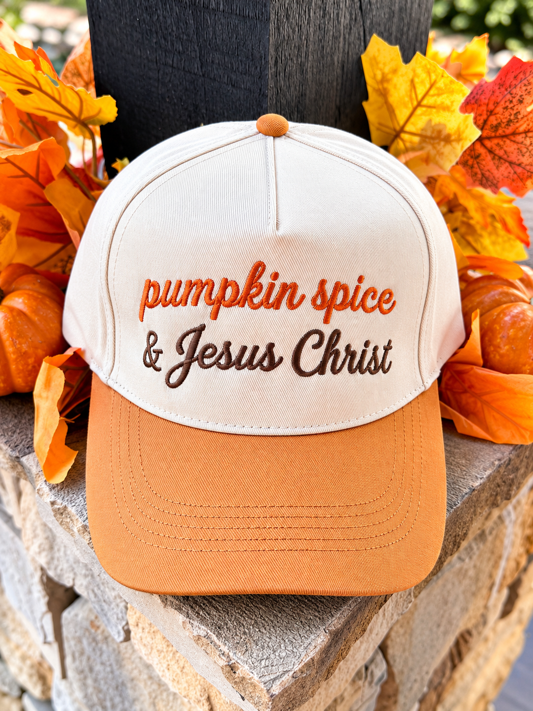 RTS Pumpkin Spice & Jesus Christ Hat