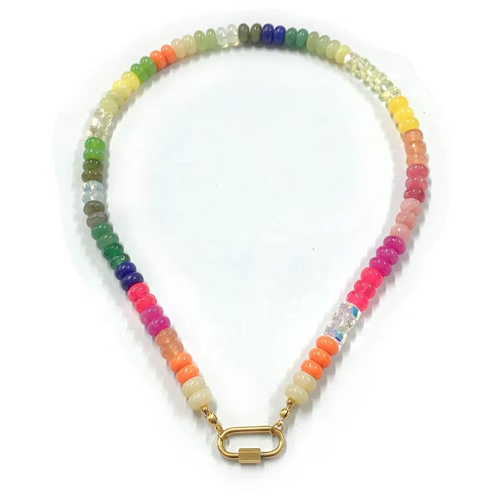 Rainbow Trendy Necklace New RTS
