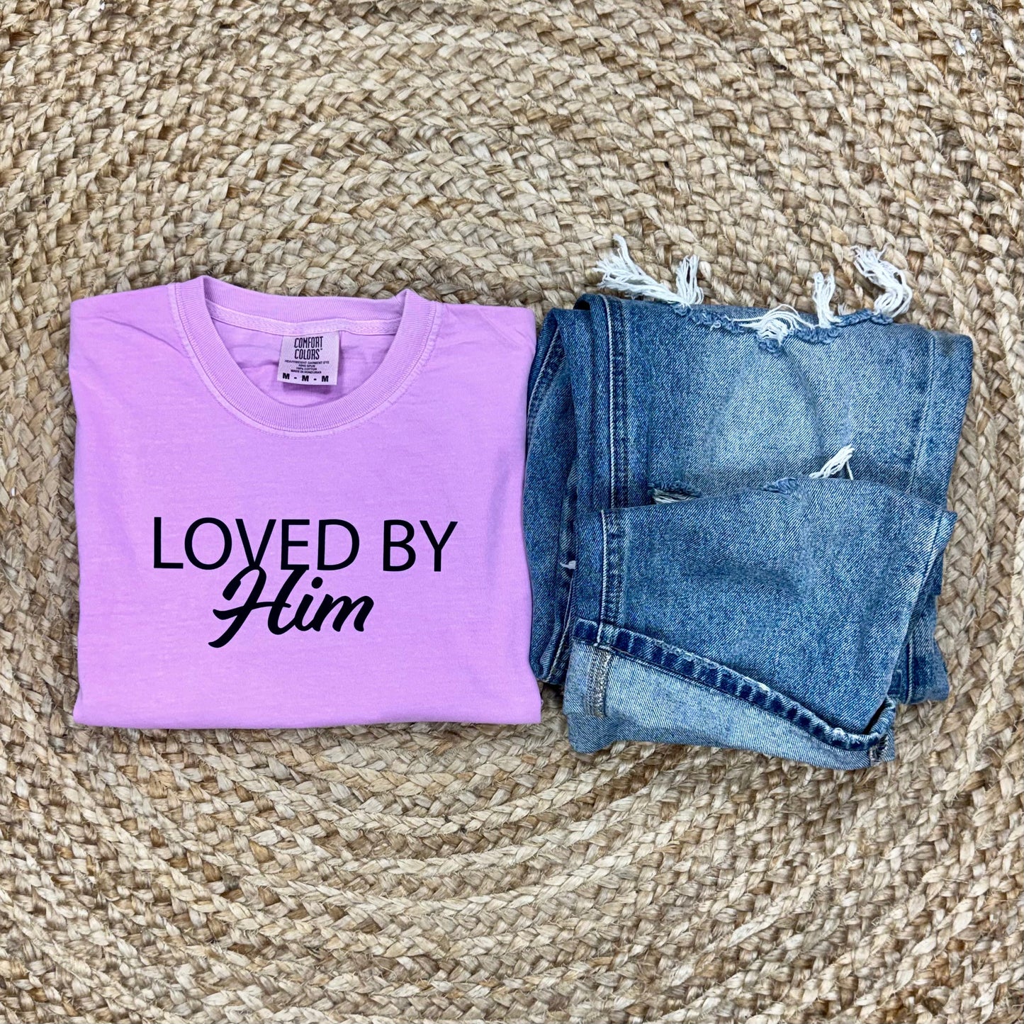 Loved By Him Faith Graphic Tee | Comfort Colors