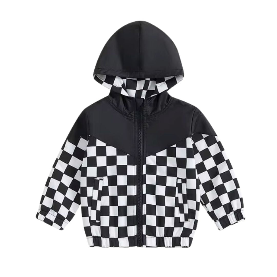 Black Checkered Windbreaker RTS