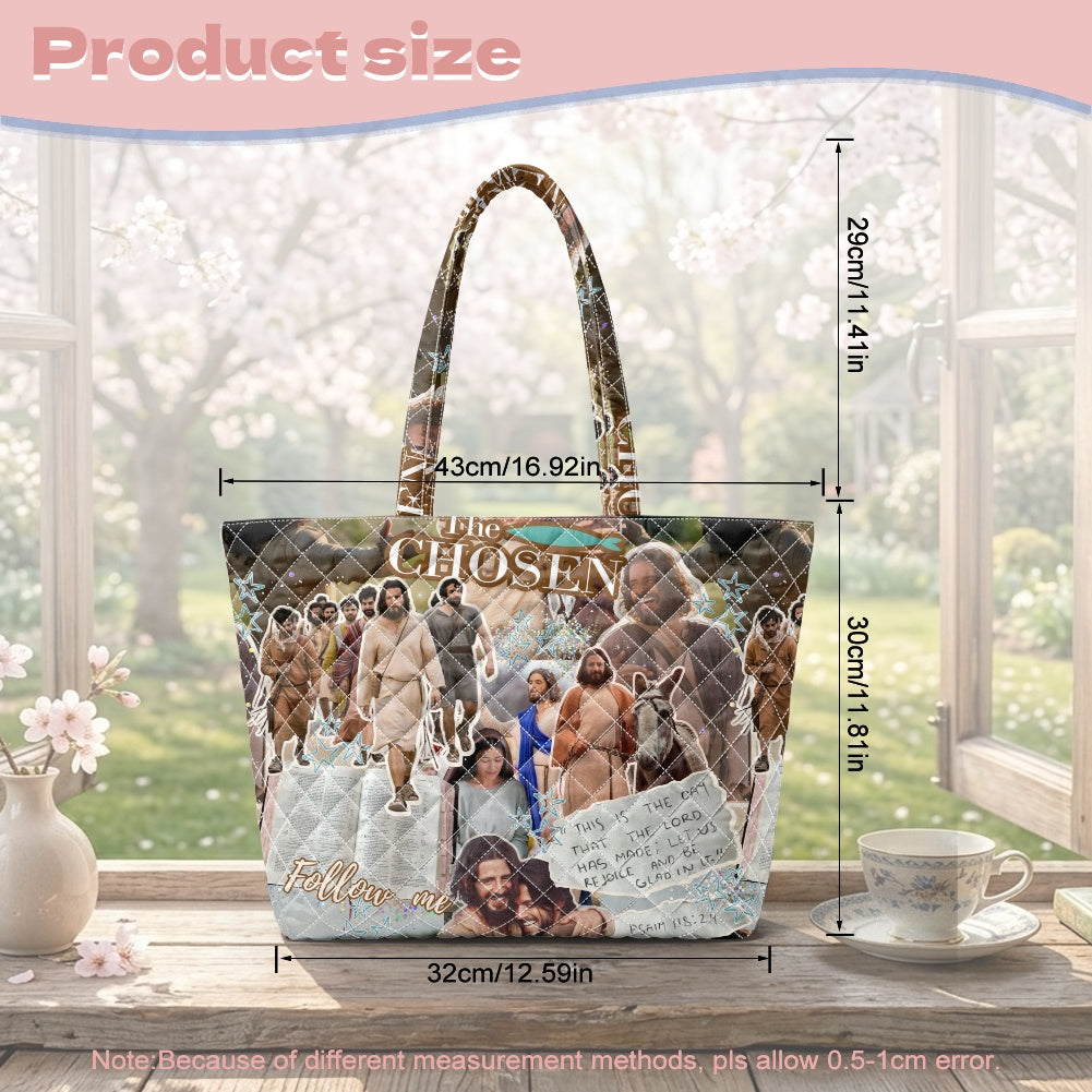 Quilted Shoulder Tote Bag