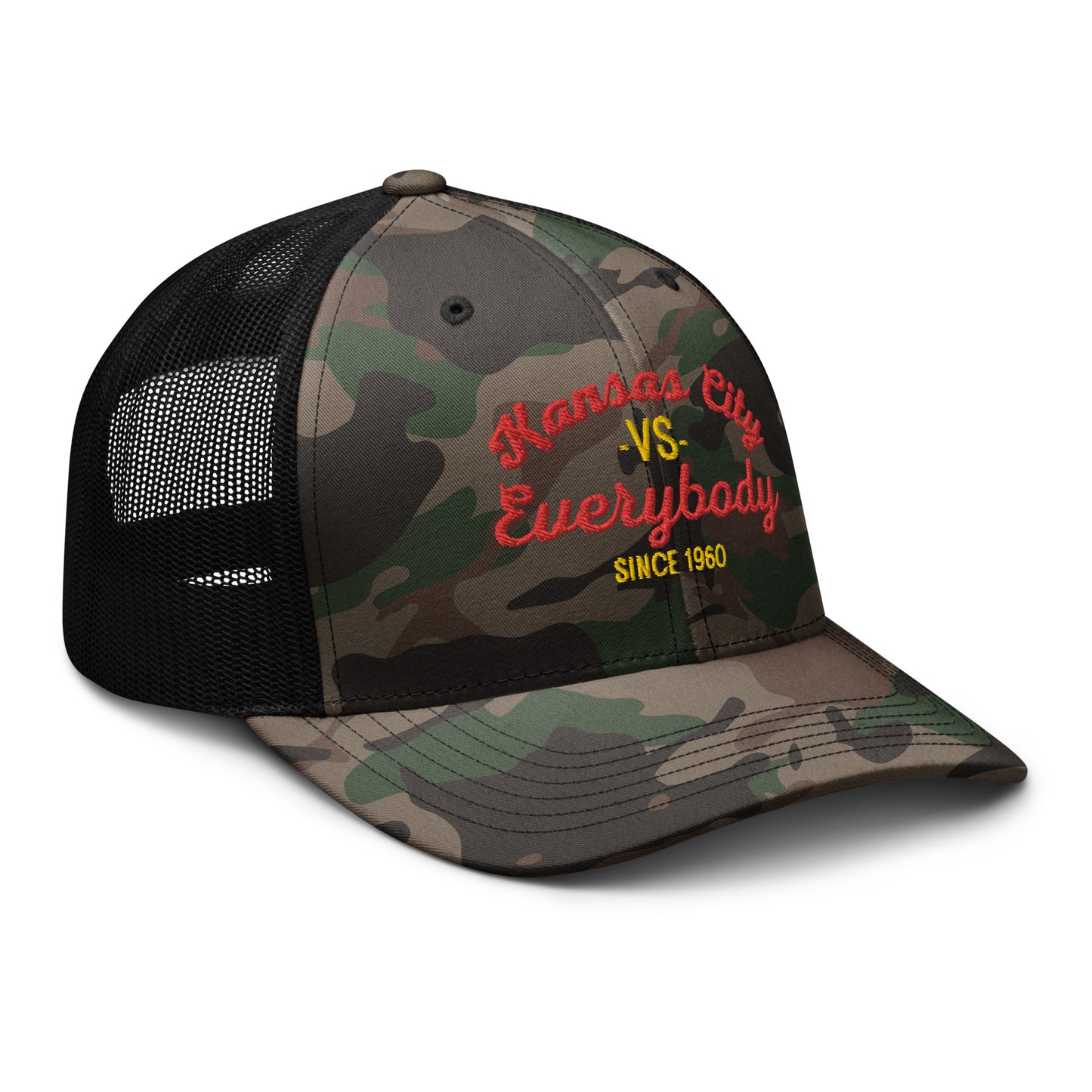 KC vs Everybody *SweetPea & Sage Collective Exclusive Design* Camouflage trucker hat