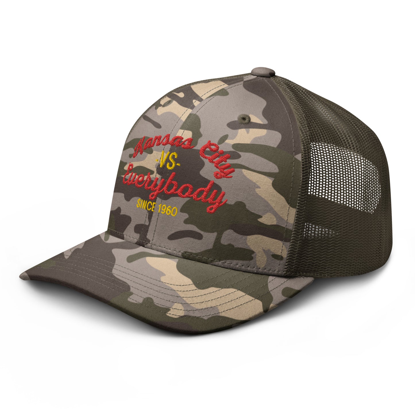 KC vs Everybody *SweetPea & Sage Collective Exclusive Design* Camouflage trucker hat