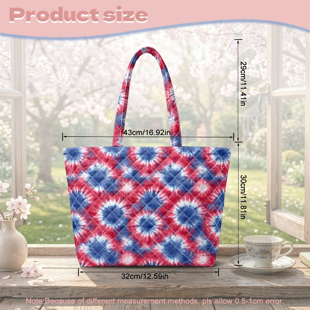 Quilted Shoulder Tote Bag