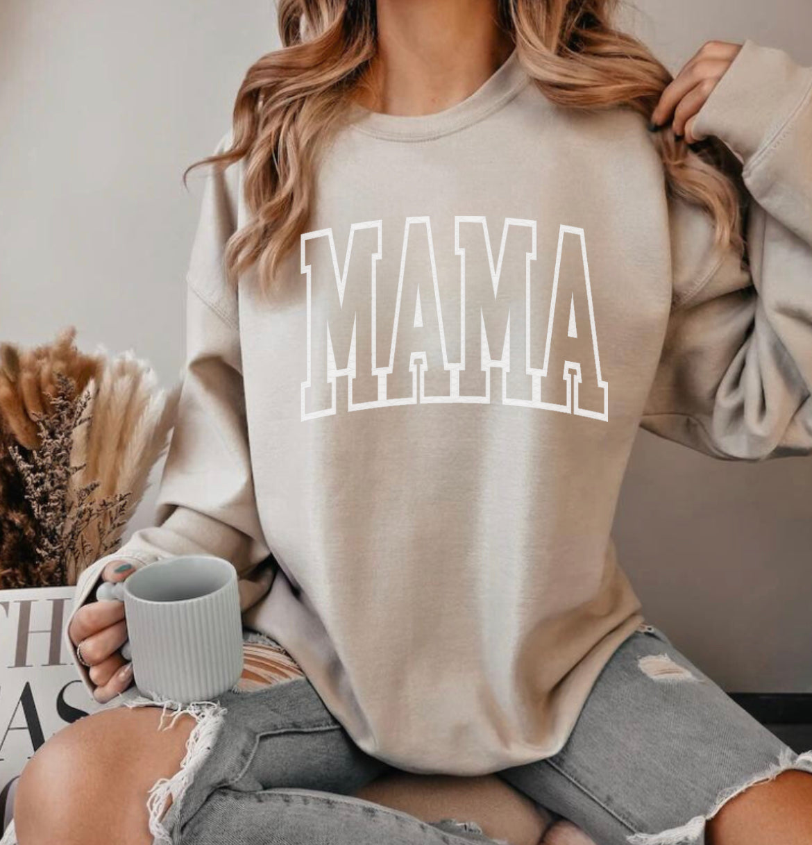 (WS) MAMA minimalist sweatshirt