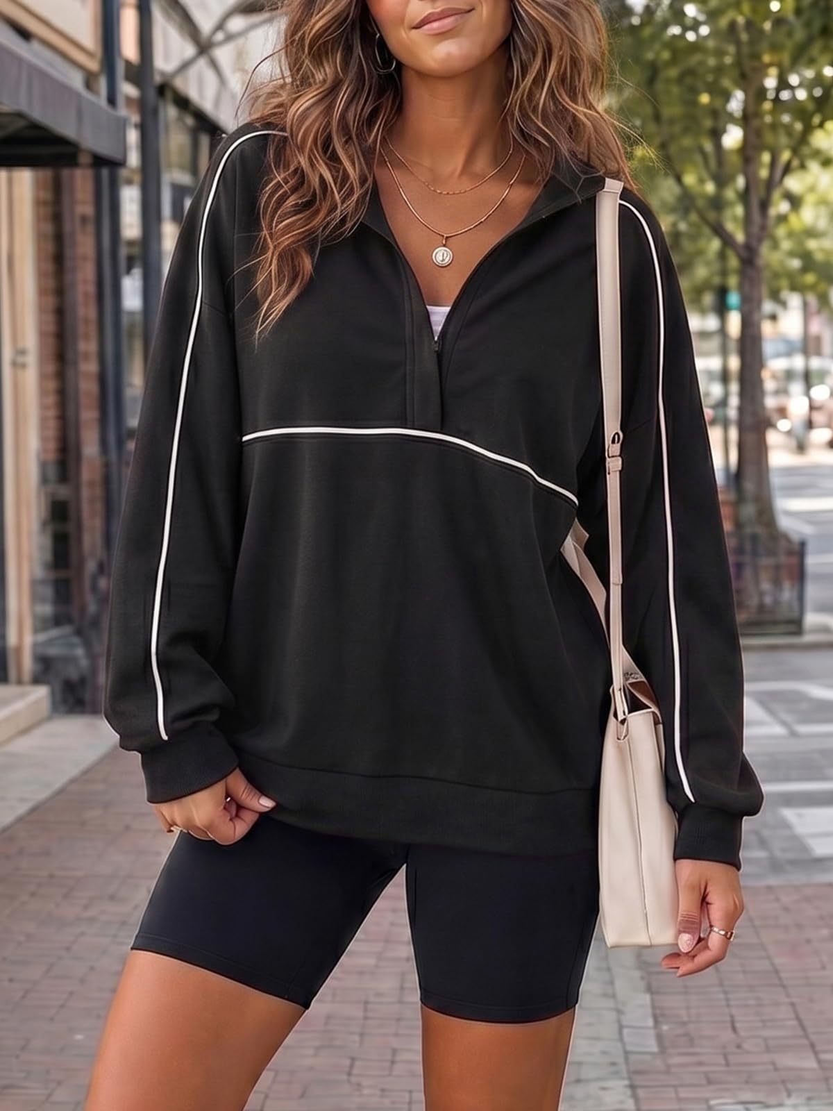 PREORDER: Piped Quarter Zip Pullover  7.27.26 osym
