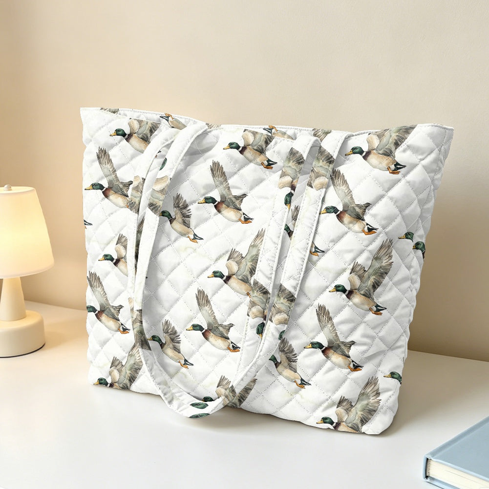 Quilted Shoulder Tote Bag