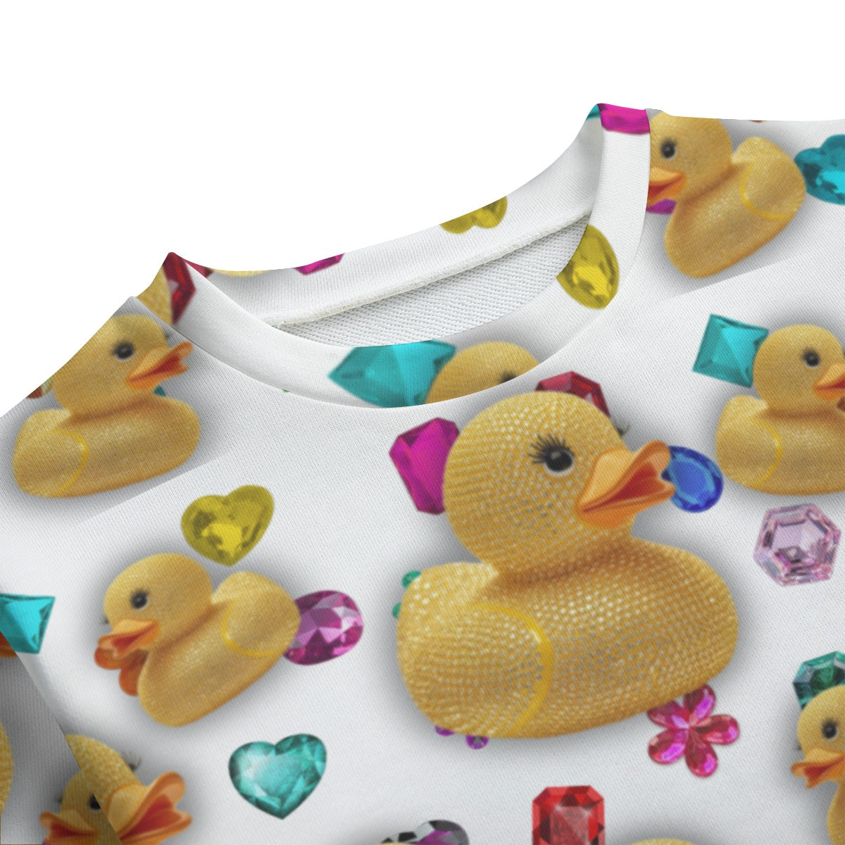 Good Luck Cheer Duck exclusive design 100% Cotton Youth Crewneck