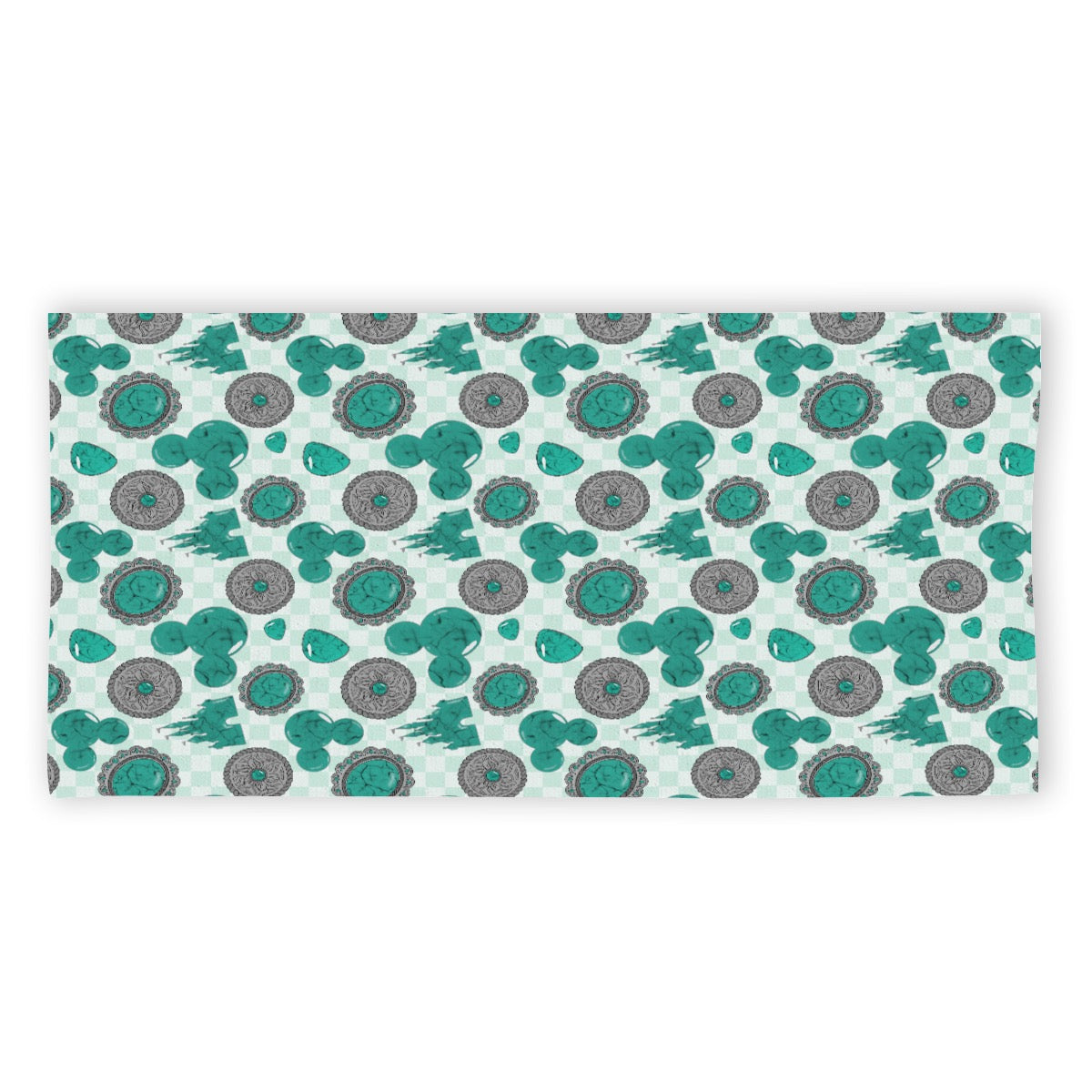 Western Turquoise Mouse exclusive design 52”x32” Microfiber Polyester Beach Towel
