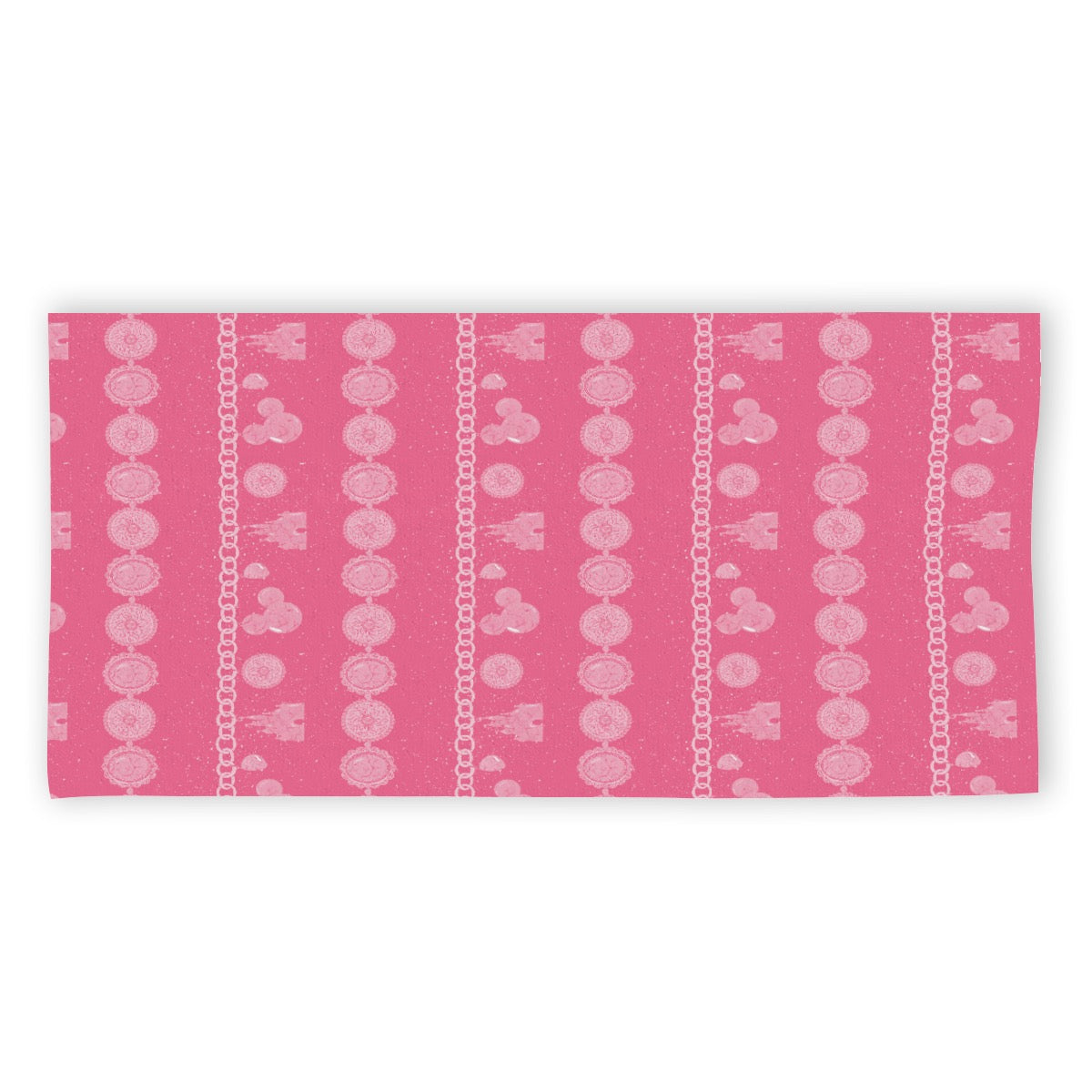 Pink Mouse Bracelet exclusive design 52”x32” Microfiber Polyester Beach Towel