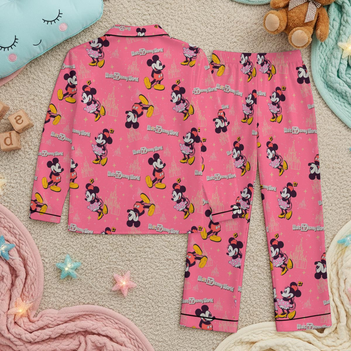 Pink Mouse exclusive design Silk Like Kid’s Pajama Set