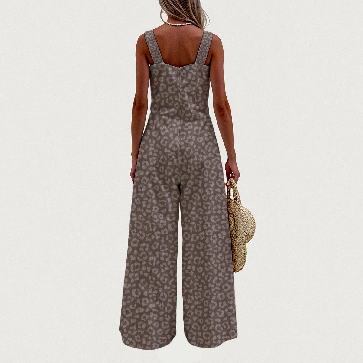 All-Over Print Women's Wide-Leg Jumpsuit