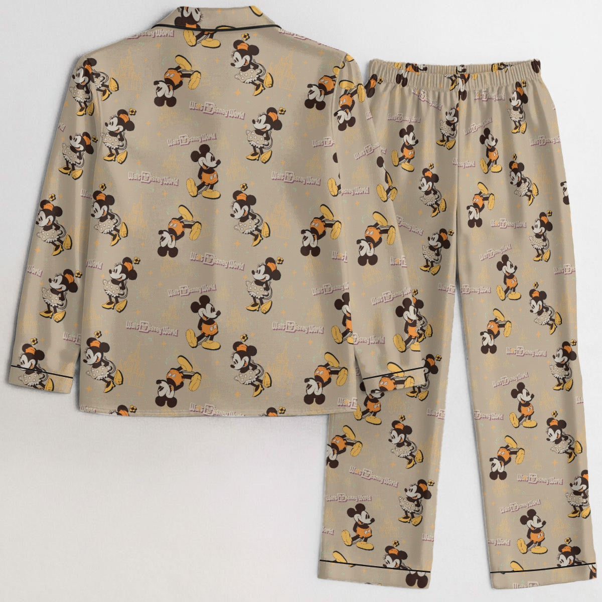 Brown Mouse exclusive design Silk Like Adult’s Pajama Set