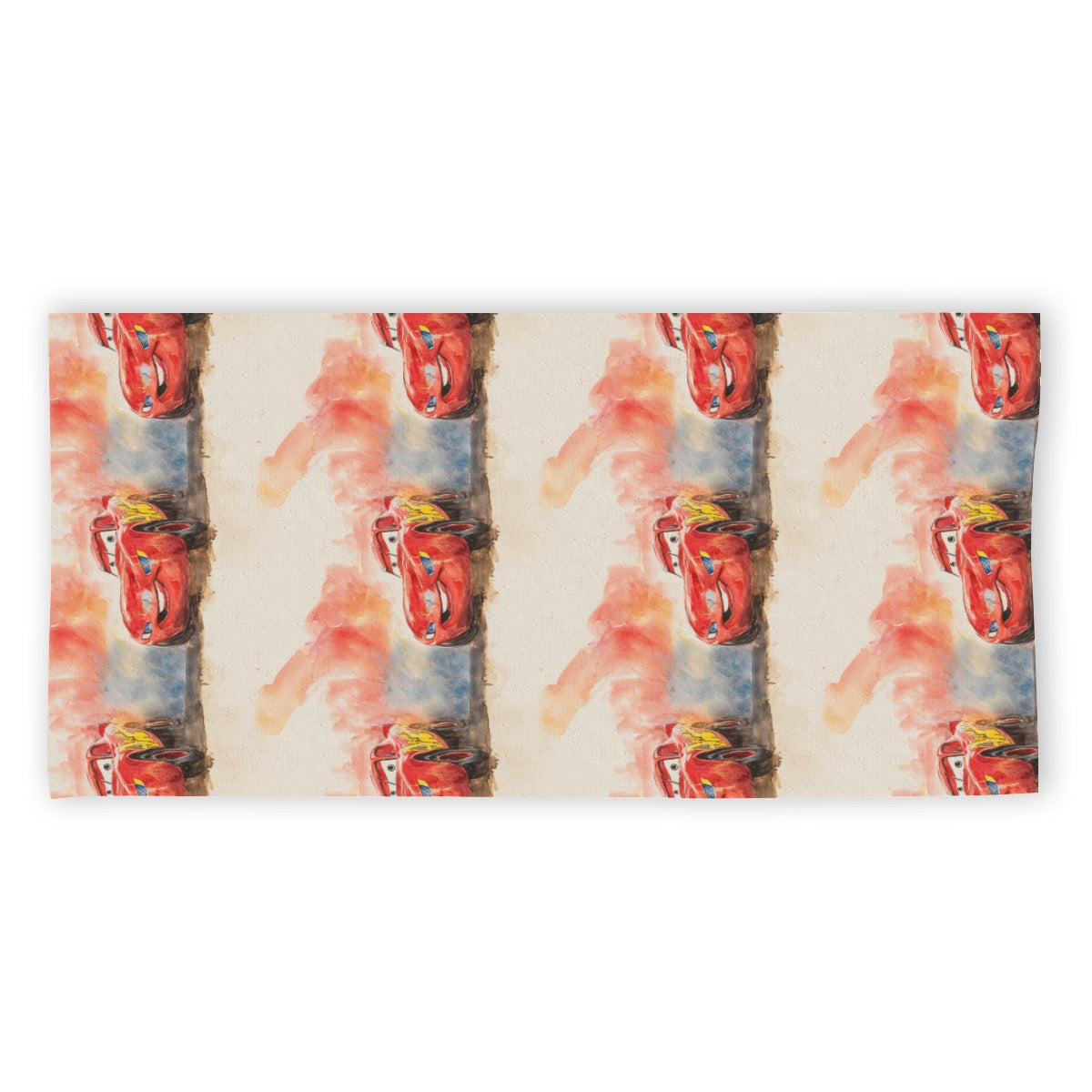 Red Car exclusive design 52”x32” Microfiber Polyester Beach Towel