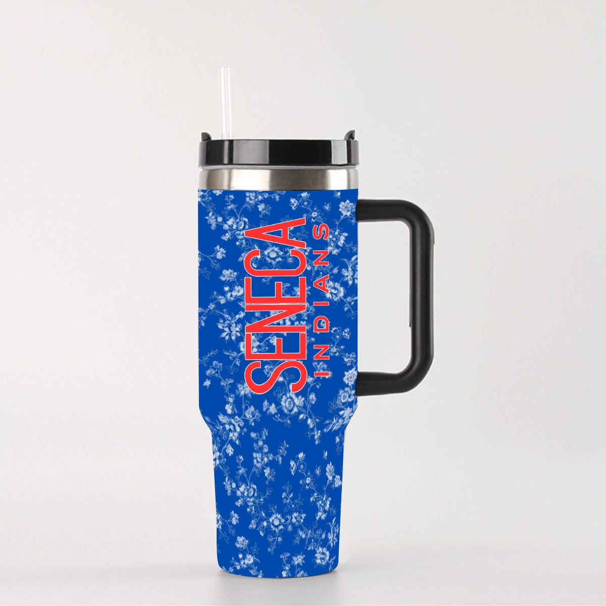 Seneca Indians Blue with White Floral