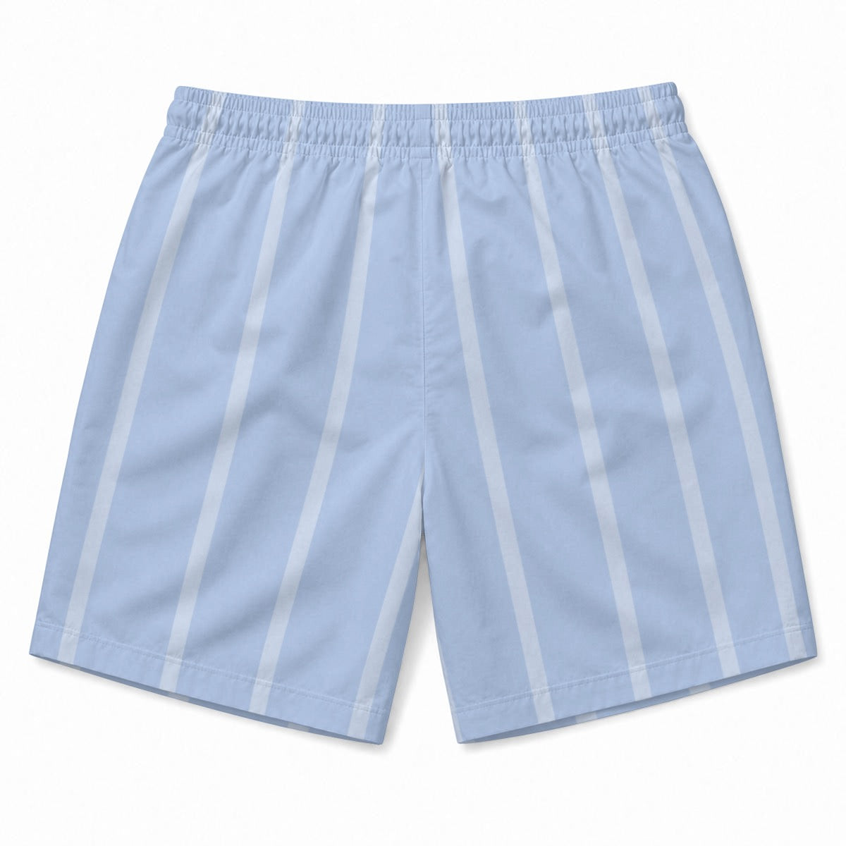 Men’s Blue & White Pinstripe Shorts with drawstring & pockets