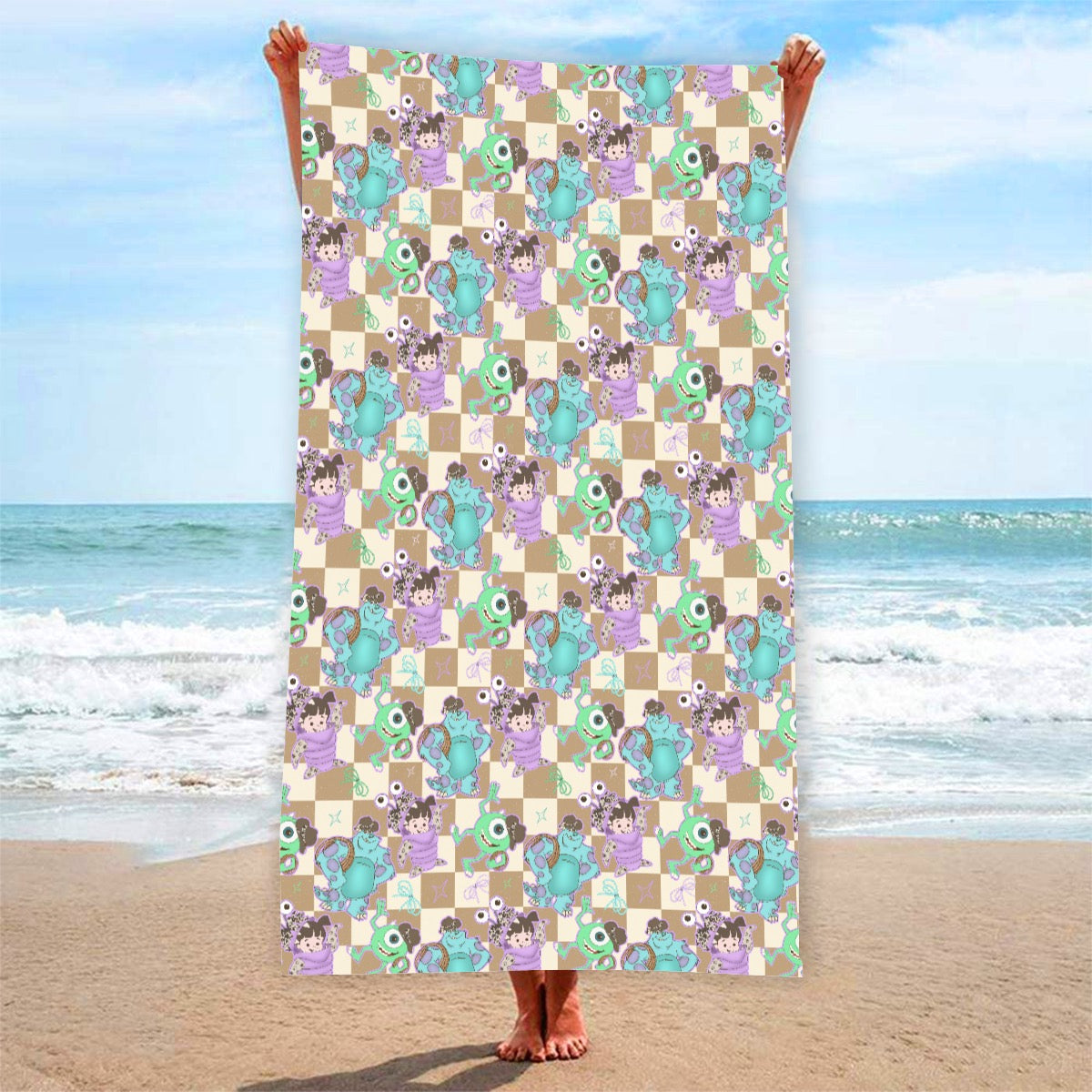 Monsters exclusive design 52”x32” Microfiber Polyester Beach Towel
