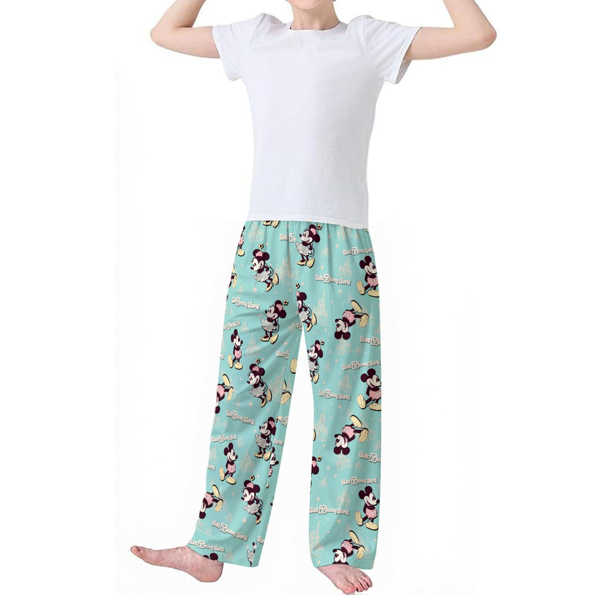 Turquoise Mouse exclusive design Brushed Poly-Spandex Kid’s Pajama Pants