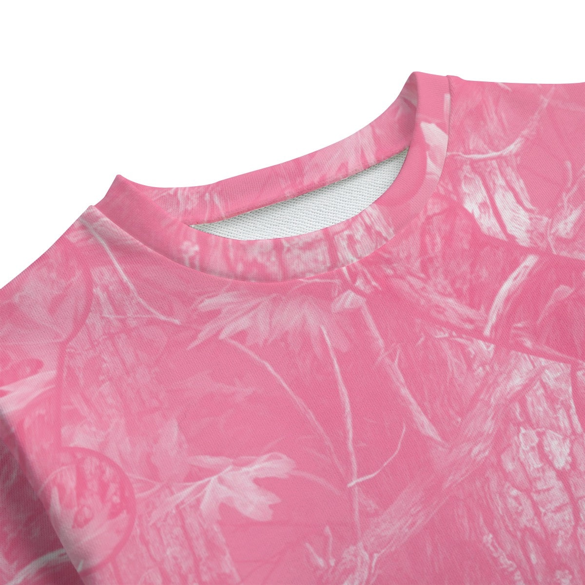 Pink Camo All-Over Print Kid's Round Neck Sweatshirt | 310GSM Cotton