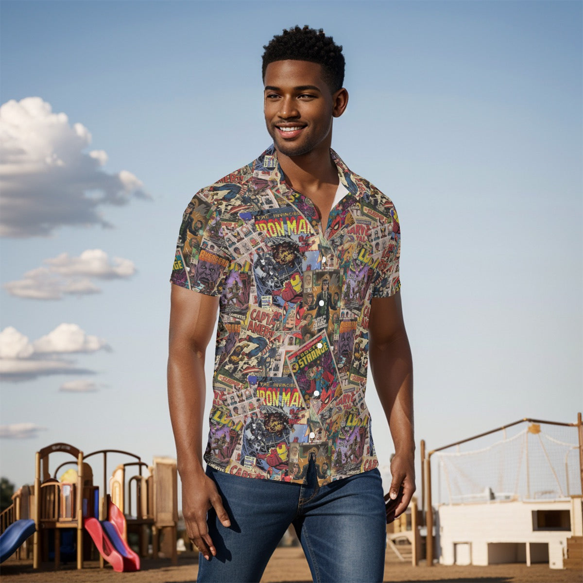 Hero exclusive design All-Over Print Men's Shirt