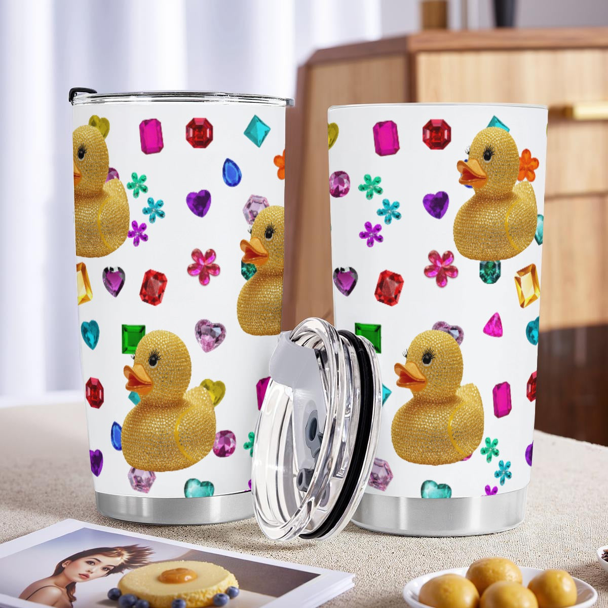 Good Luck Cheer Duck exclusive design 20 oz. stainless steel Tumbler