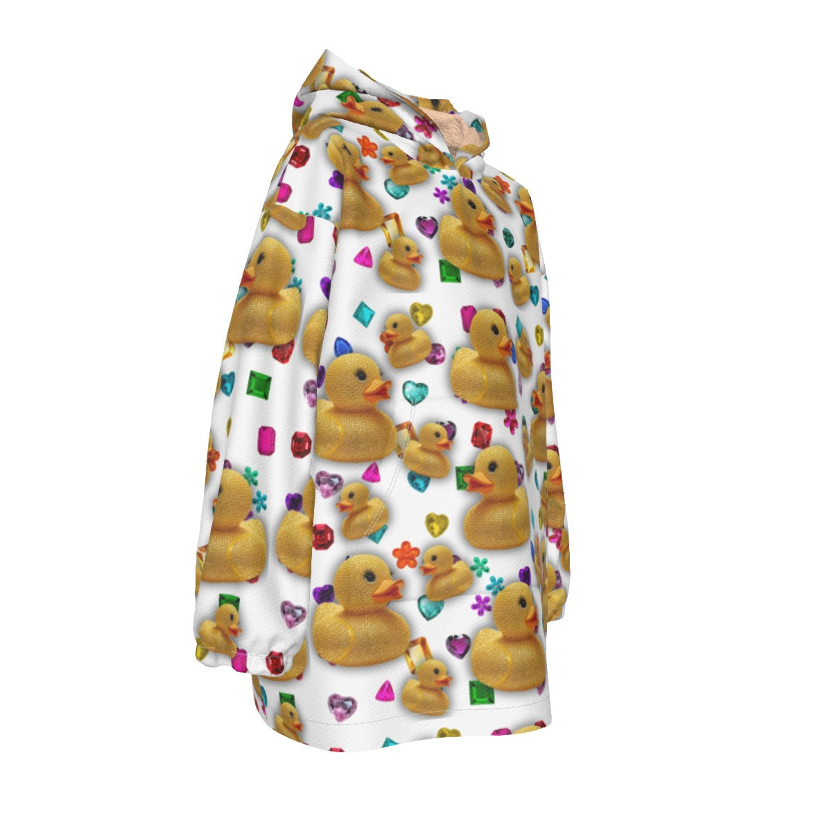 Good Luck Cheer Duck exclusive design One Size Hooded Wearable Blanket