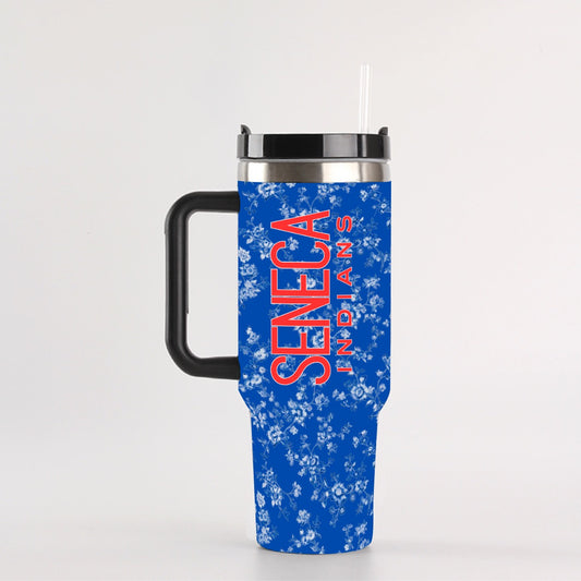 Seneca Indians Blue with White Floral