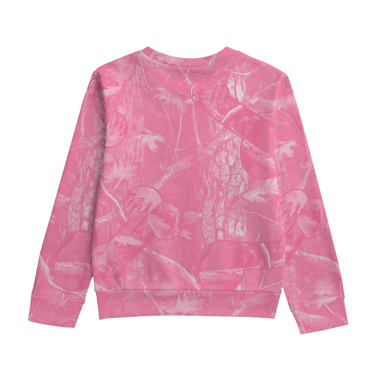 Pink Camo All-Over Print Kid's Round Neck Sweatshirt | 310GSM Cotton