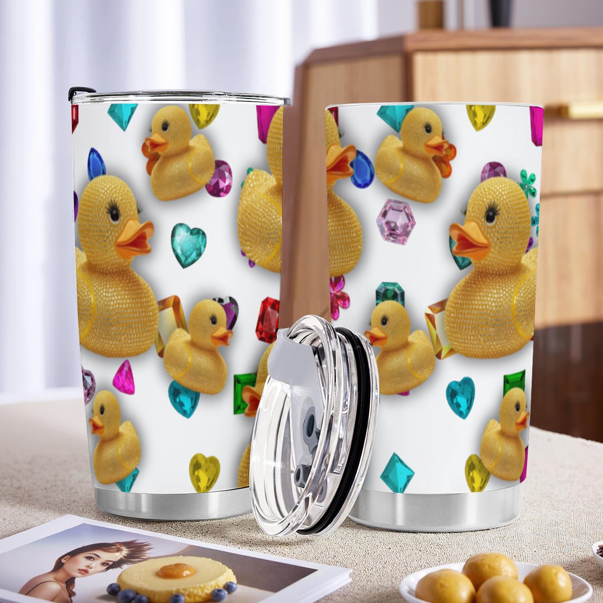 Good Luck Cheer Duck exclusive design 20 oz. stainless steel Tumbler