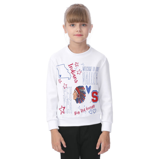 Seneca Doodles ~ SweetPea & Sage Collective Exclusive Design ~ All-Over Print Kid's Sweatshirt