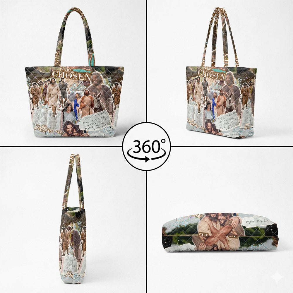 Quilted Shoulder Tote Bag