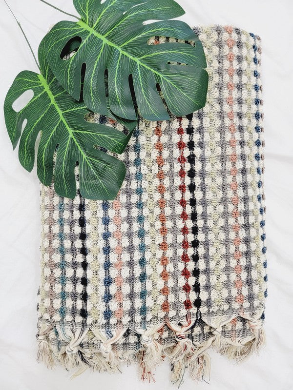 Bath Towels, Organic Turkish Cotton Pom Pom Towels