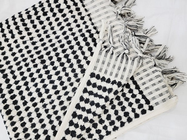 Bath Towels, Organic Turkish Cotton Pom Pom Towels